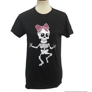 Dancing skeleton T-shirt * Halloween fun size‎ small